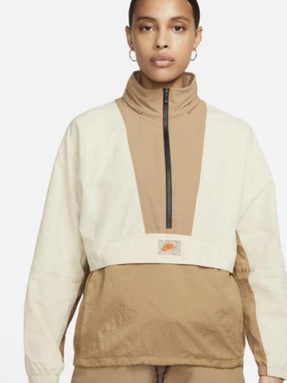 Nike half zip windbreaker anorak converts into fanny pack belt bag